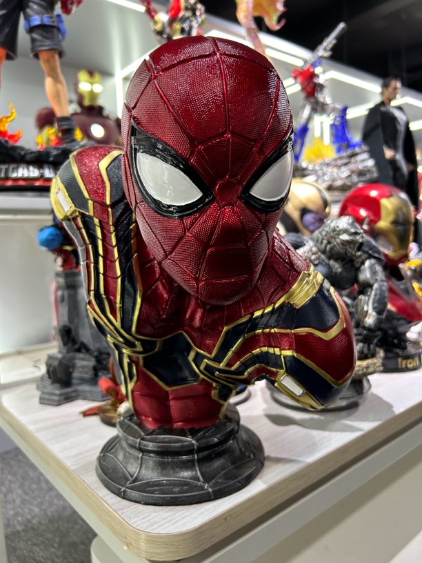 蜘蛛侠胸像模型漫威周边复仇者联盟手办摆件雕像约高37