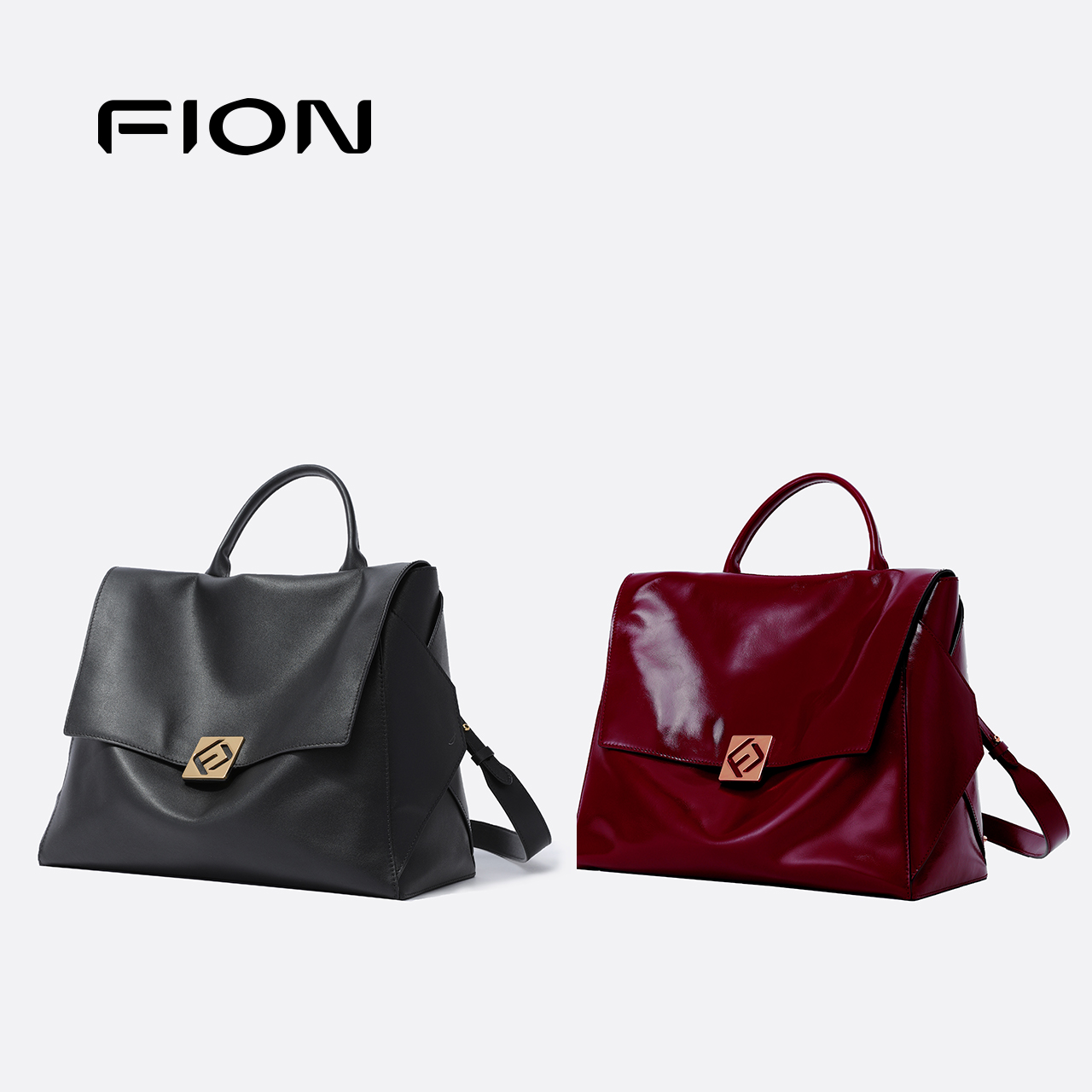 FION/菲安妮奥莱【欧若风】百搭高级叠叠包双肩包斜挎包FAAFVKN017