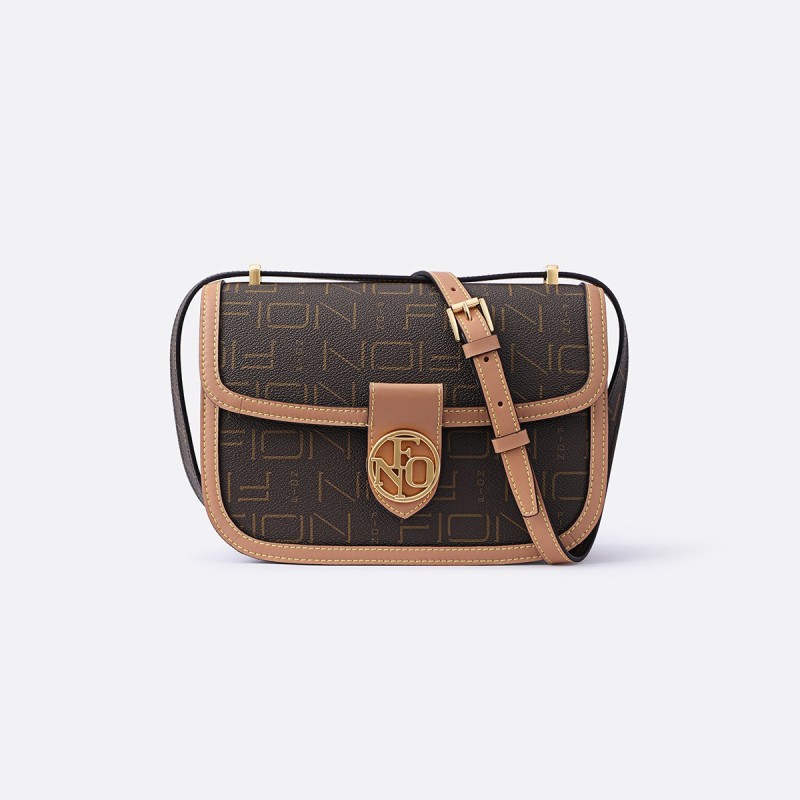 【品牌奥莱】菲安妮热销经典百搭潮流马鞍包斜挎女包FAAFJGC054