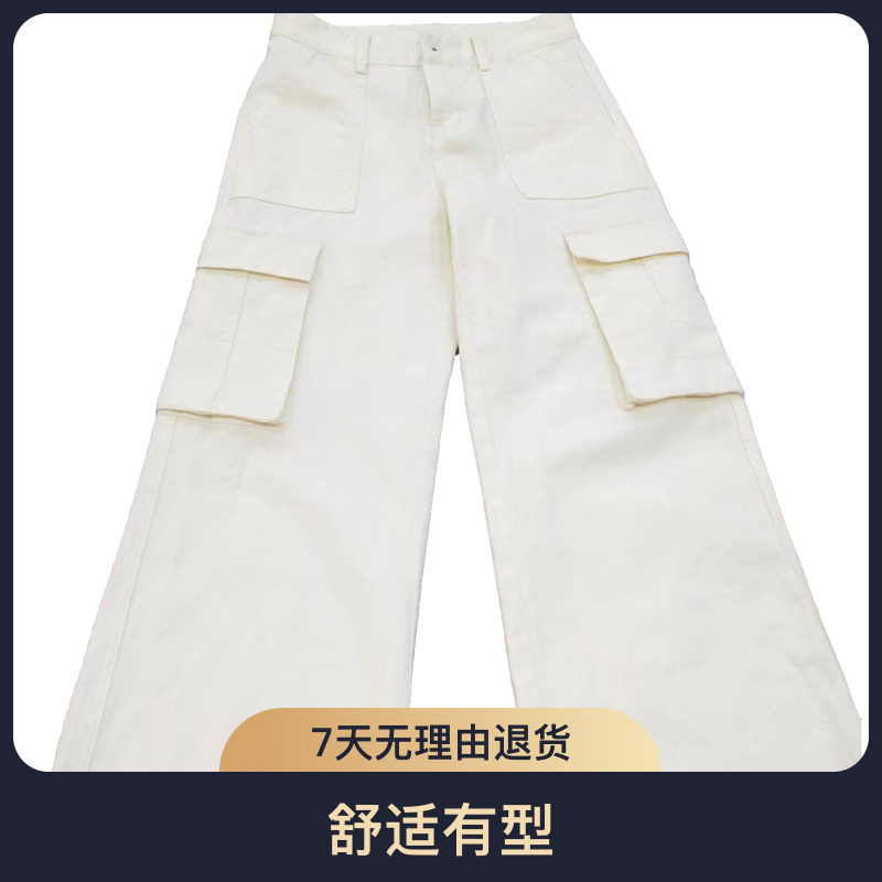 甜酷女孩潮流时尚百搭工装裤夏季宽松版牛仔