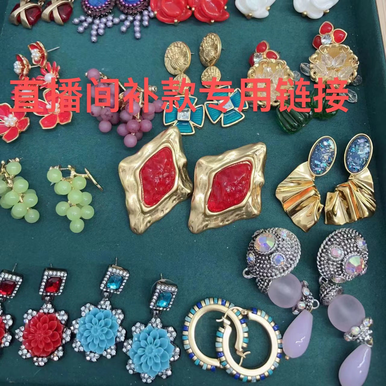 铜合金亚克力耳饰 铜合金方型耳环