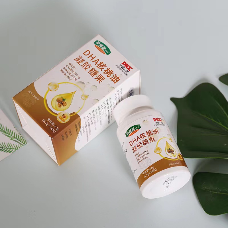 草珊瑚小博士DHA核桃油凝胶糖果核桃油60粒/盒