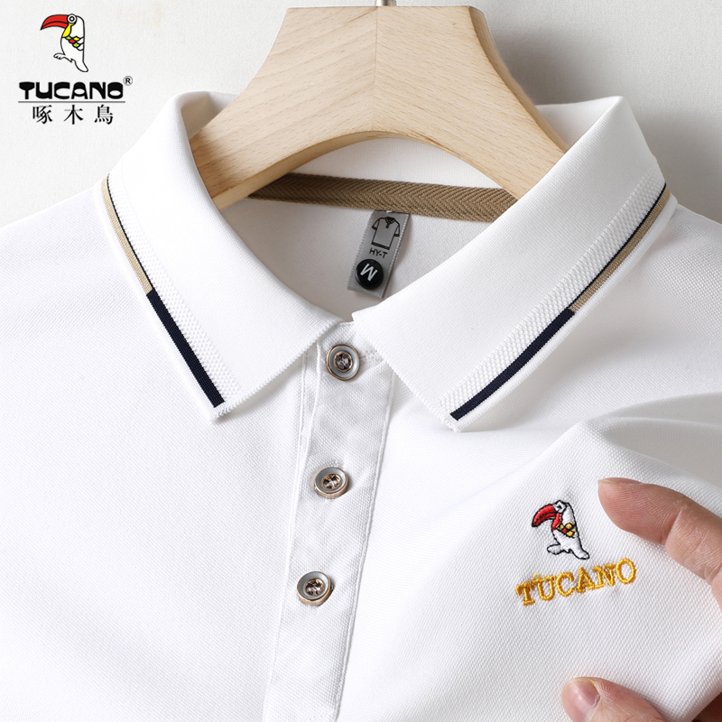 TUCANO/啄木鳥冰丝透气polo衫夏季男士短袖商务休闲翻领T恤上衣