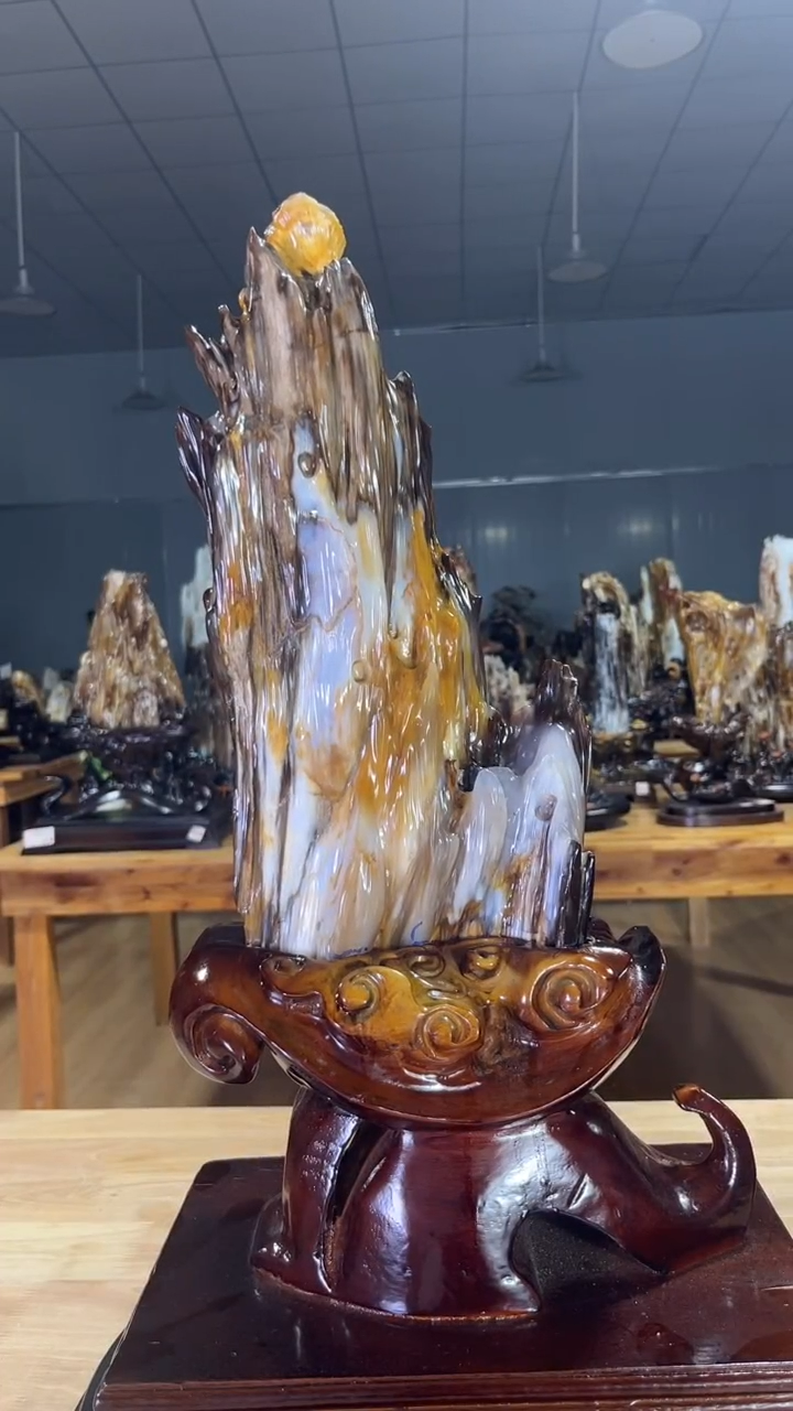 【闪购商品】硅化玉珠宝奇石未镶嵌1000