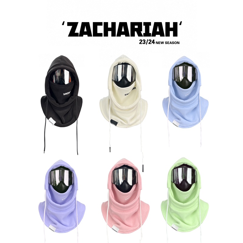 ZACHARIAH【奥粒绒风雪帽】滑雪帽秋冬防风保暖加大护脸滑雪头套女
