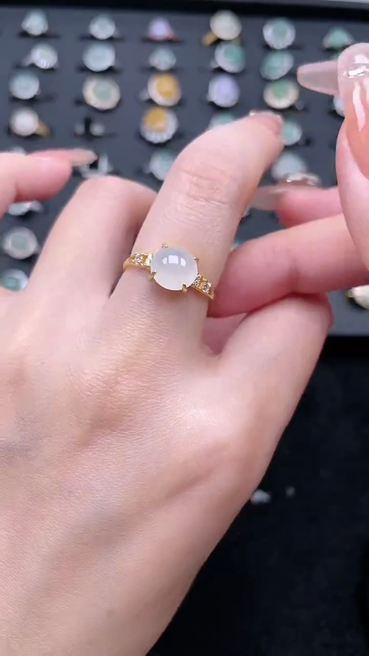 【闪购商品】翡翠戒指银S925镶嵌........