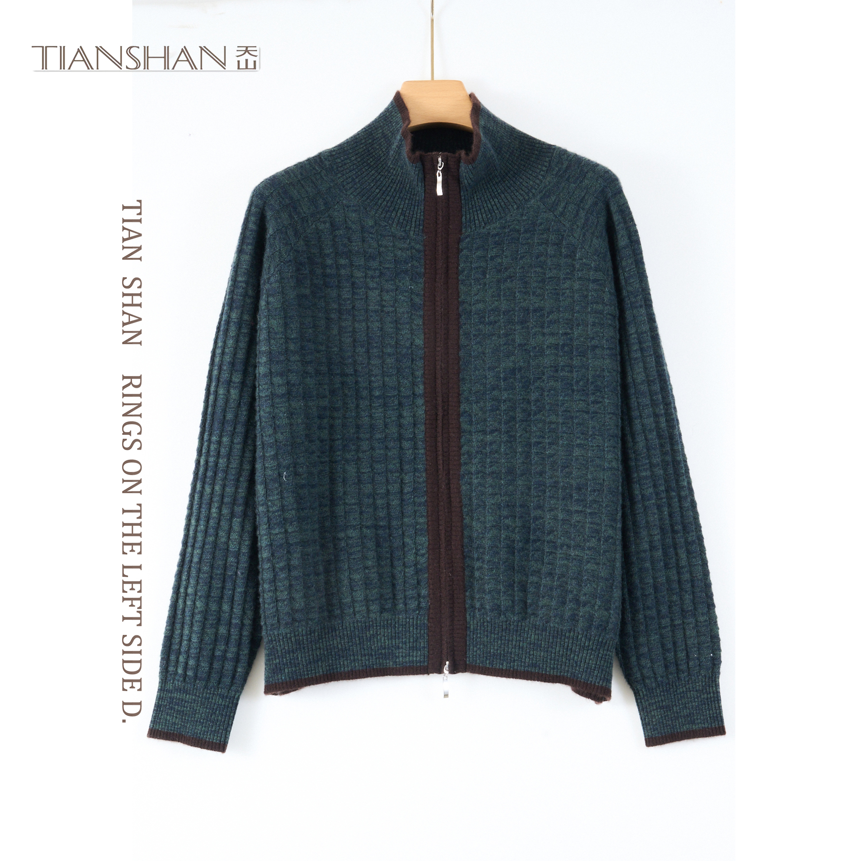 天山女装【100山羊绒】女士针织新款时尚气质羊绒衫长袖-YTKNL5380T