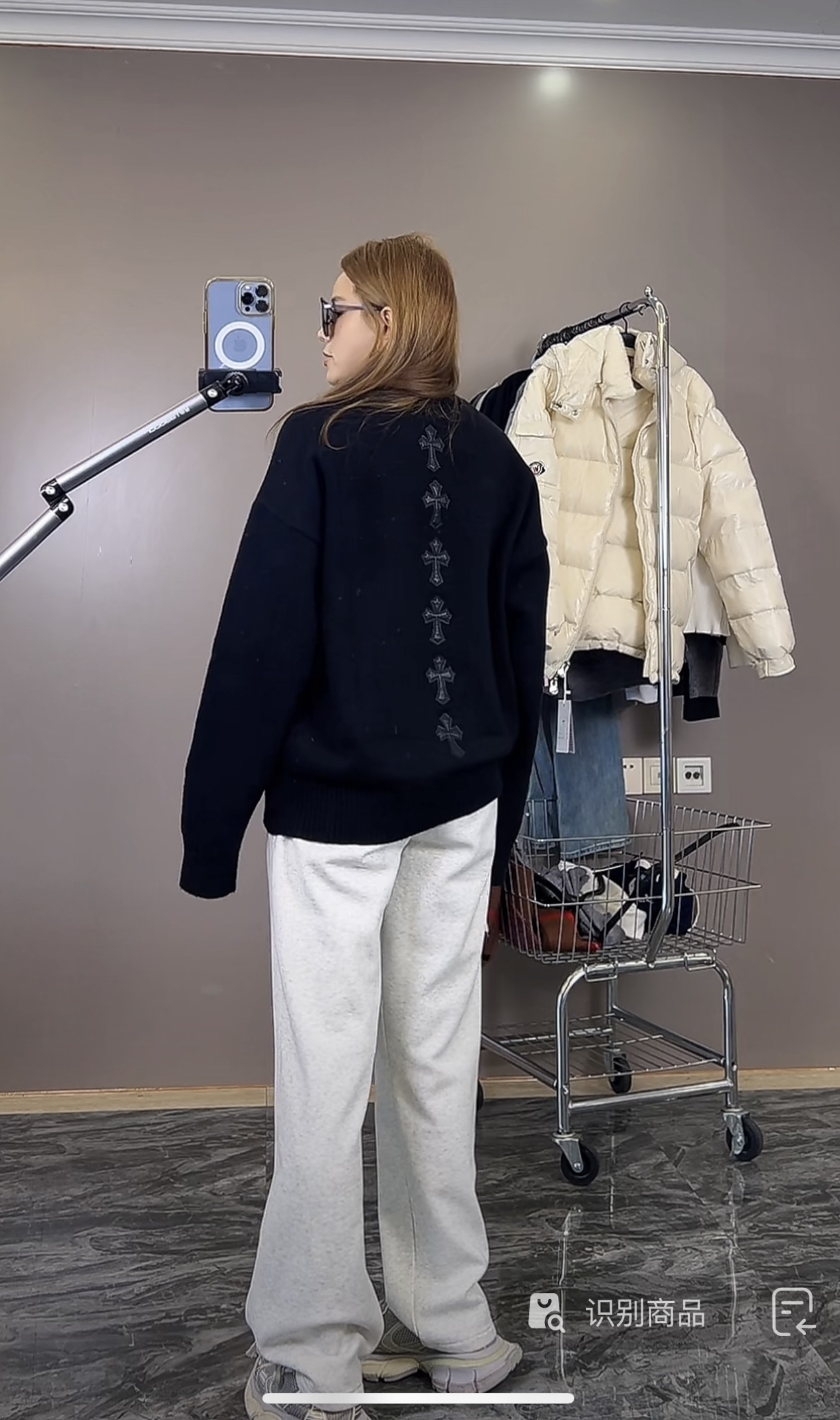 秋冬百搭针织开衫 圆领套头衫