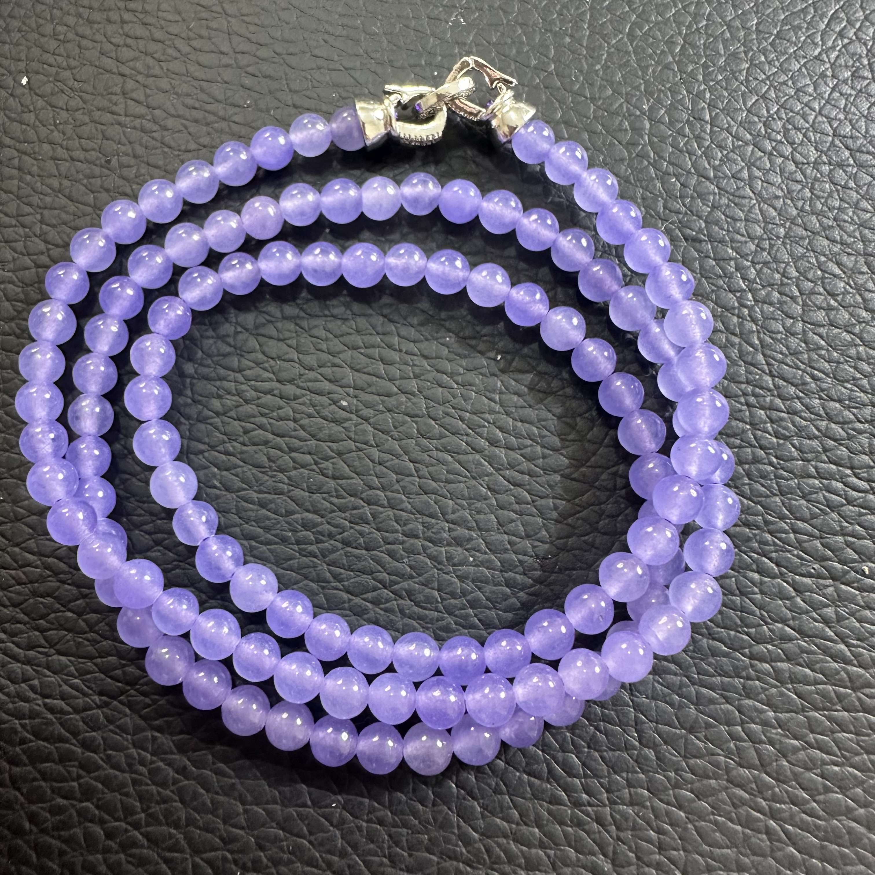 翡翠紫翡项链4mm（多样发其一）A186