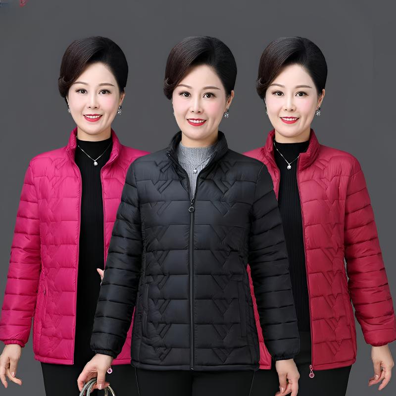 妈妈棉服棉衣女秋冬棉袄新款超轻韩版宽松短款加厚外套大码小棉袄
