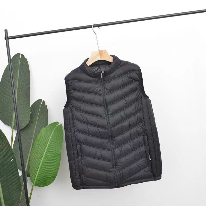 男士超轻加厚保暖棉马甲秋冬季新款时尚外套坎肩厚款棉服马夹