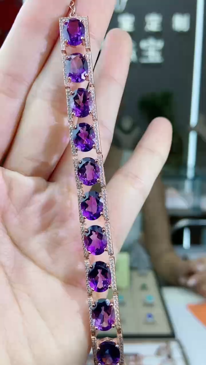 【闪购商品】水晶手饰银S925镶嵌手饰