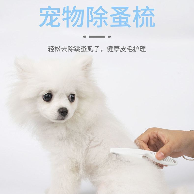 志杰宠物狗猫咪专用去除跳蚤虱子梳子梳毛器排梳针梳密梳子去浮毛