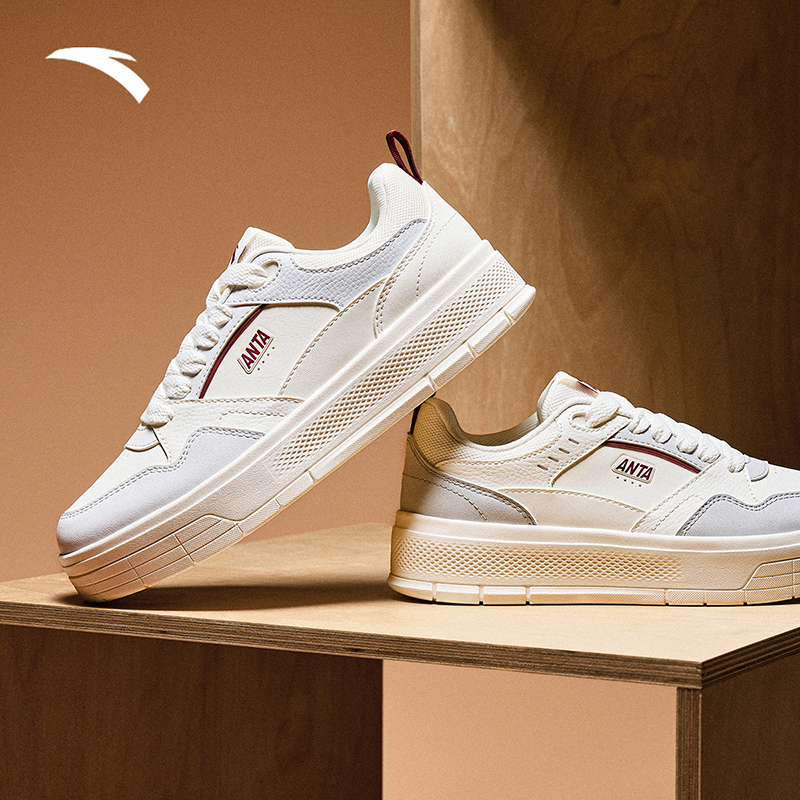 安踏轻风丨厚底增高百搭学生轻便休闲鞋女士新款低帮春季男潮鞋复