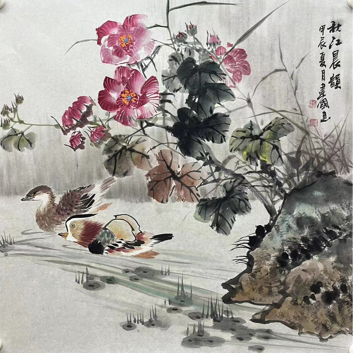 施老师写意花鸟国画作品