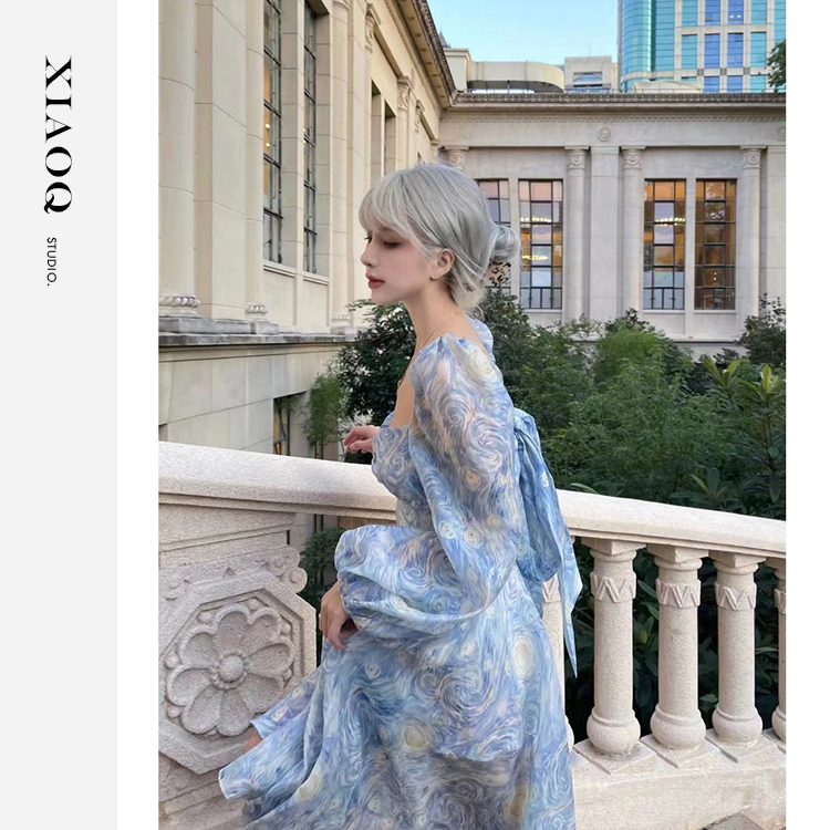 小Q家7139【Lolita小萝莉】高级感露背小礼裙气质连衣裙女T