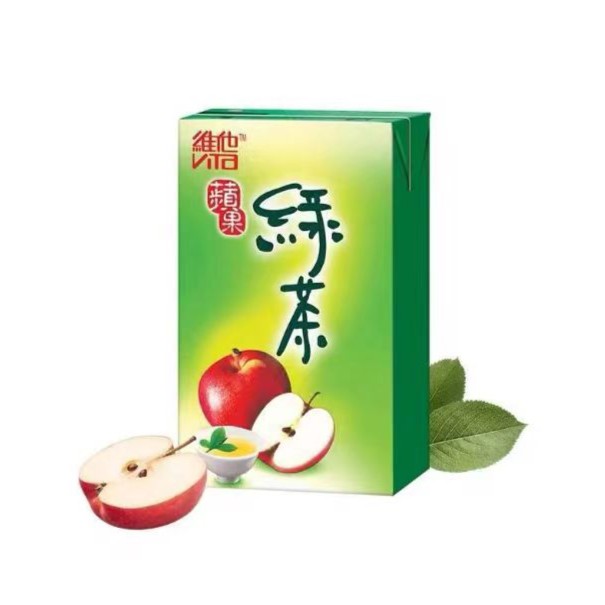 香港进口港版维他萍果绿茶夏日解渴饮品250ml6盒