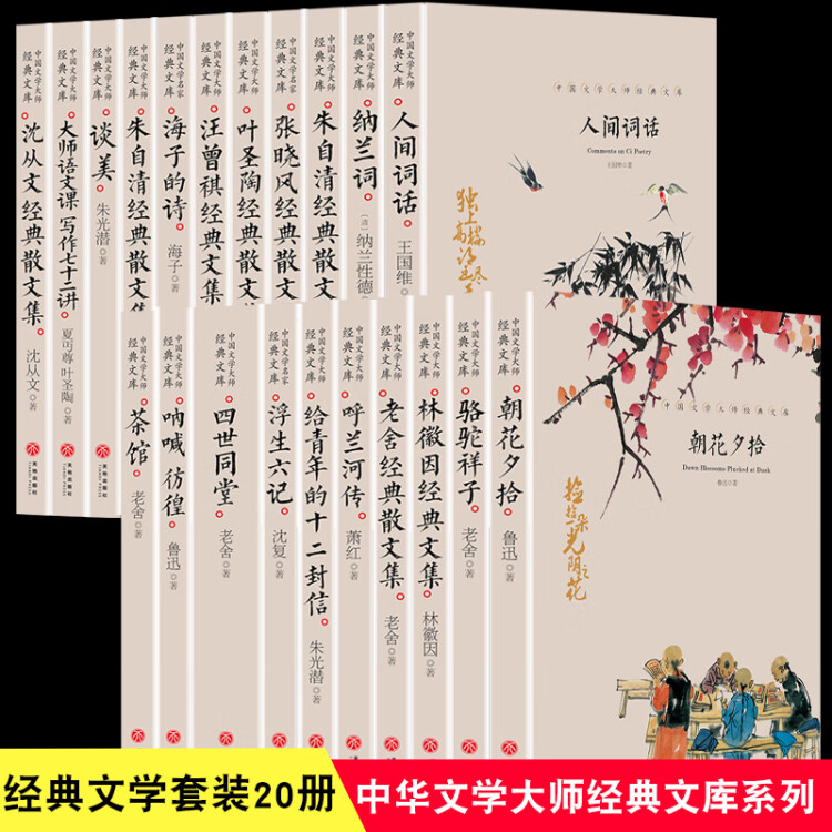 【乌市发货】中国文学大师经典文库全套20册 课外必读文学精选