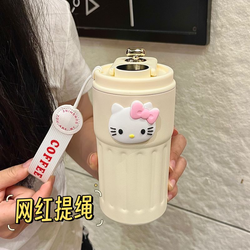 新款316不锈钢保温杯高颜值智能温显咖啡杯女生家用学生水杯高档