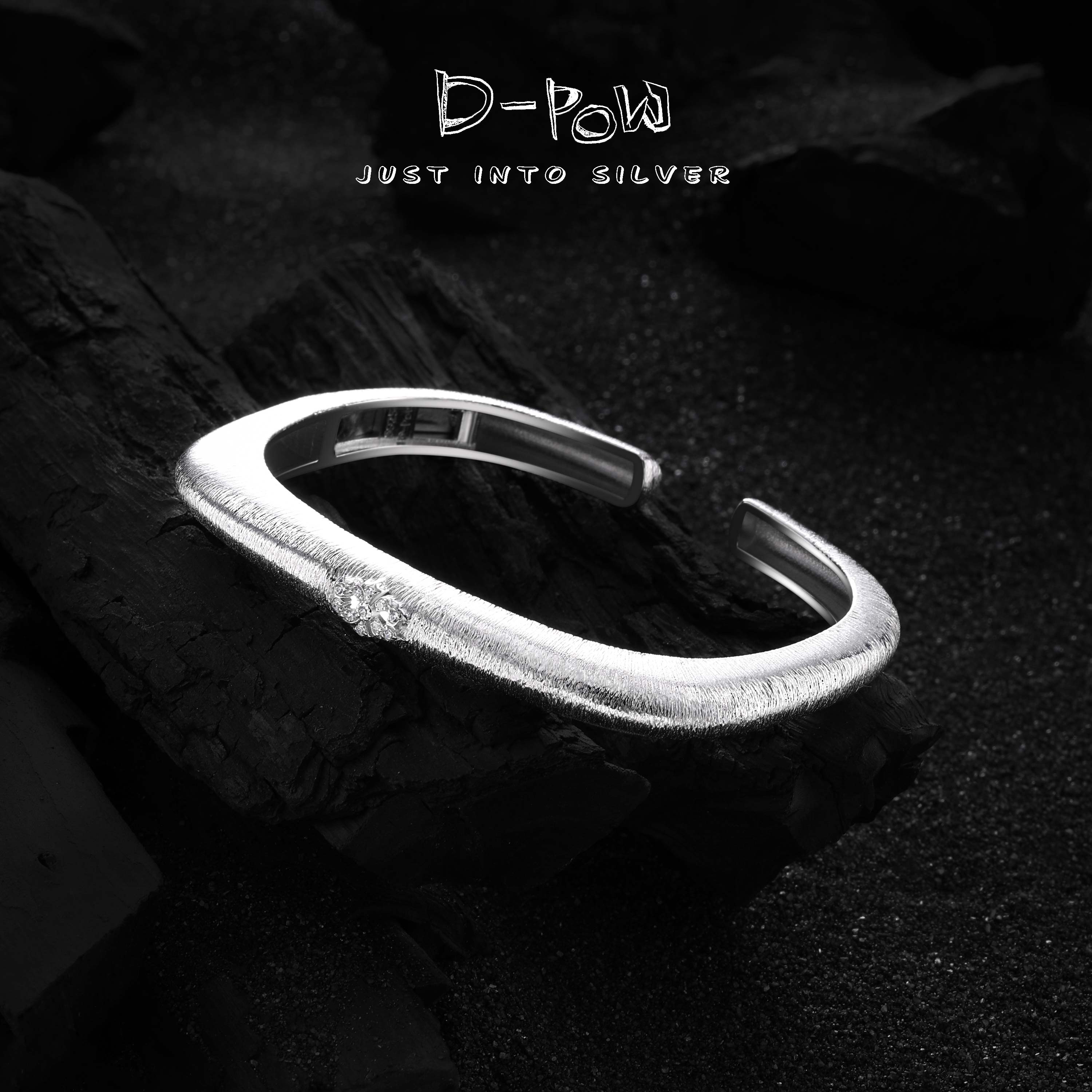 灯小炮 925银合成锆石手镯 【布契风】弗朗点镶静奢高定手镯7400