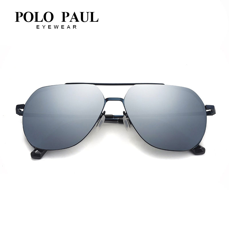 POLO PAUL 保罗国际太阳镜切割水银面防蓝光偏光墨镜