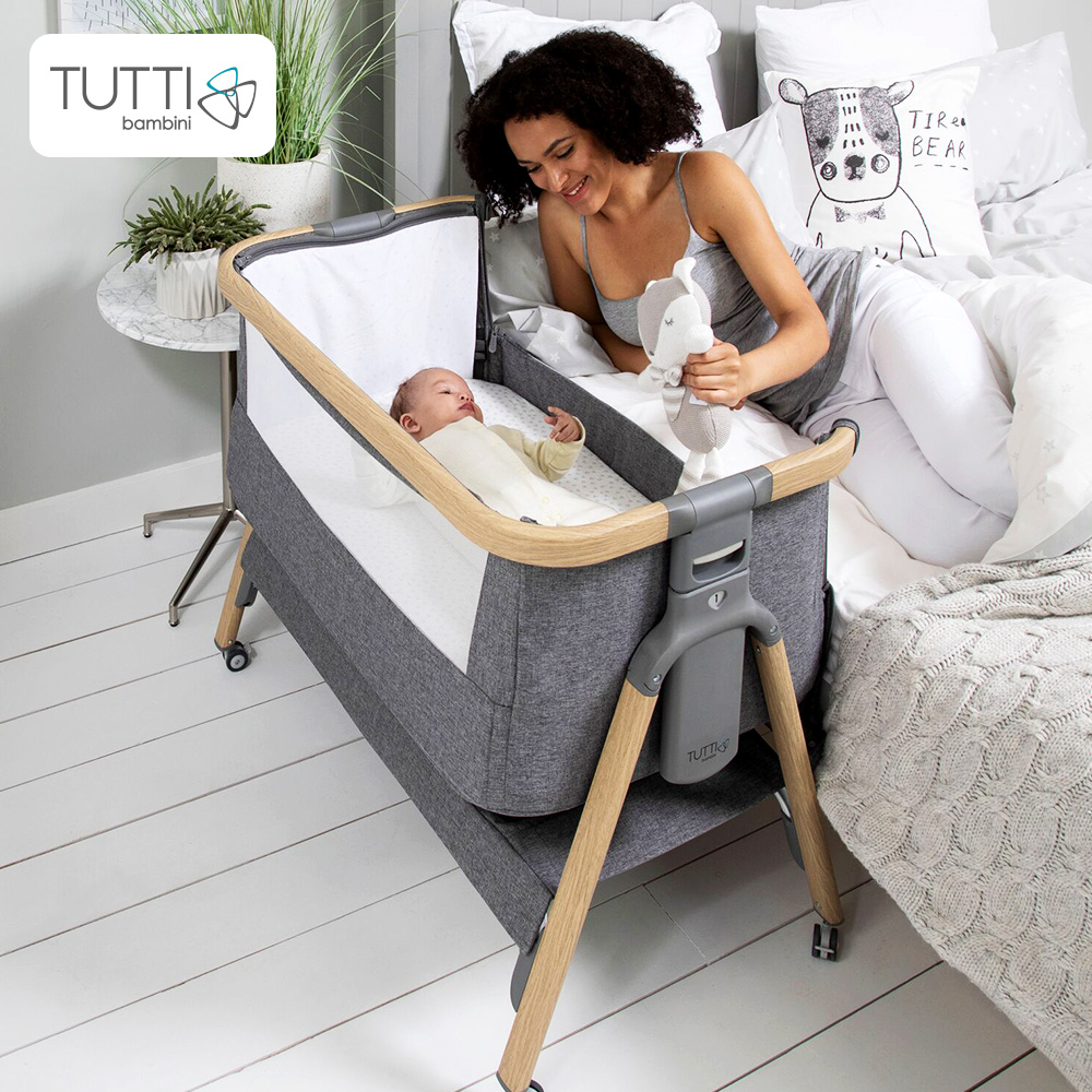 TUTTI BAMBINI新生儿多功能折叠婴儿床可移动拼接大床宝宝床cozee