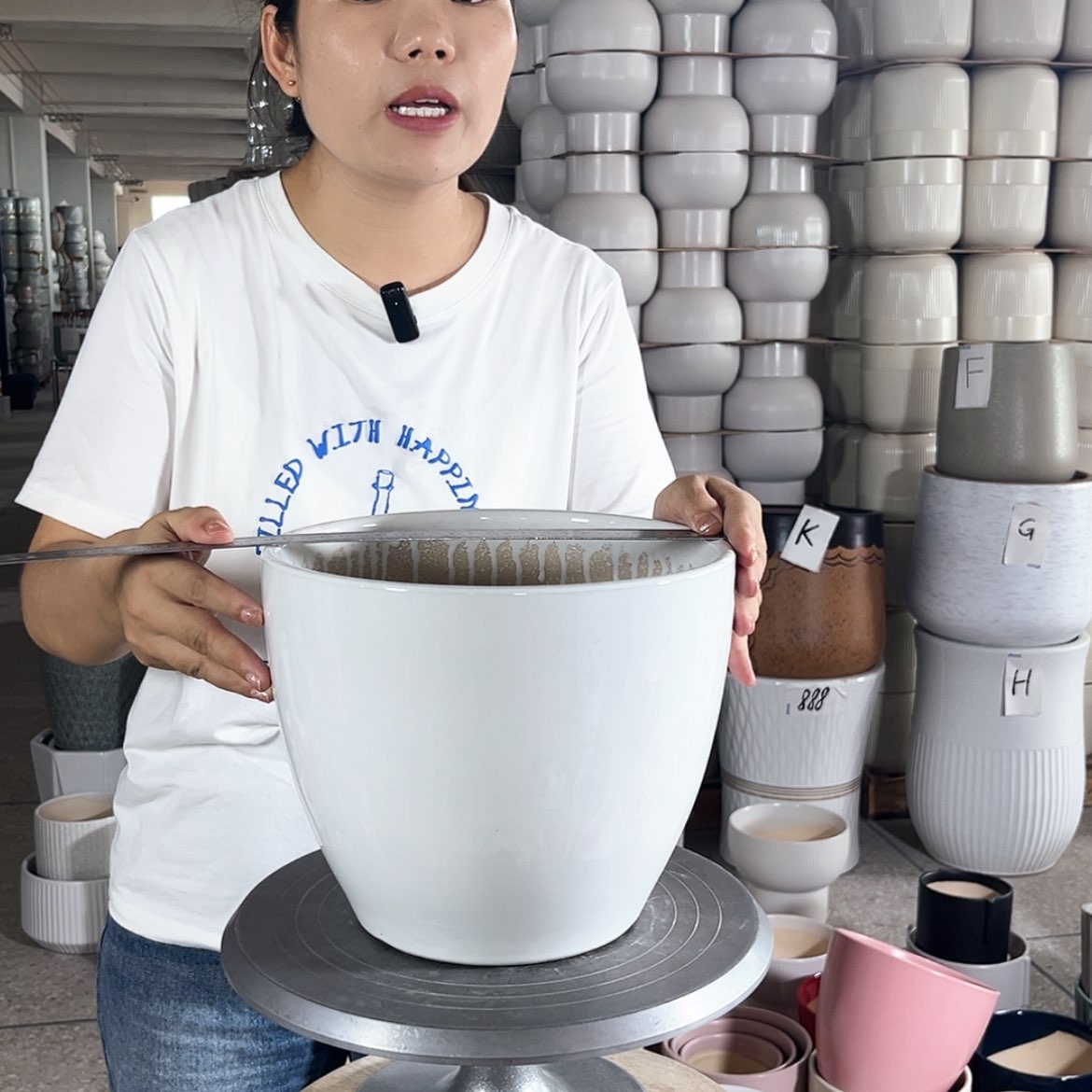 【闪购商品】陶瓷20CM（含）-50CM（不含）口径25-21。亮白