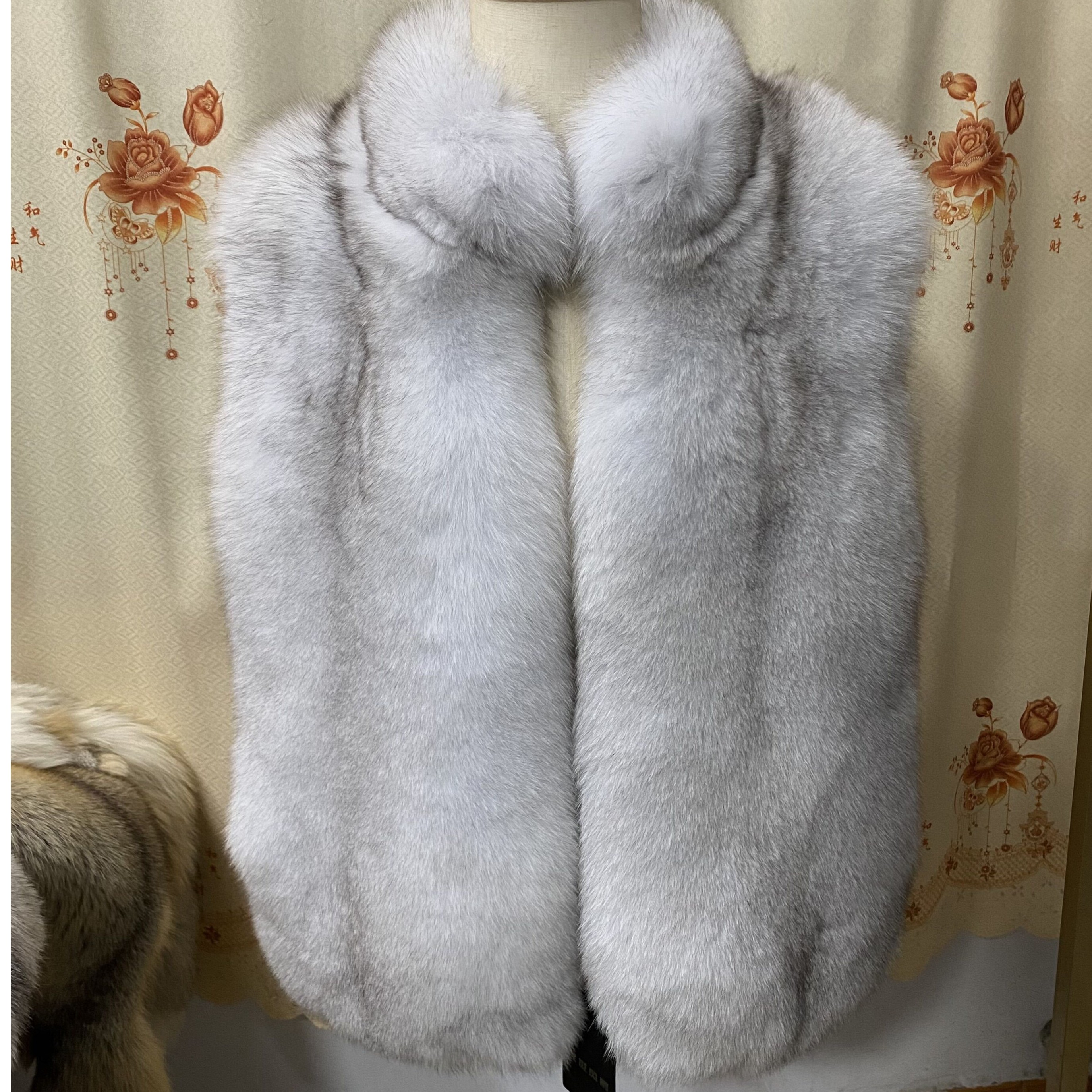 女士狐狸毛马甲保暖立领秋冬