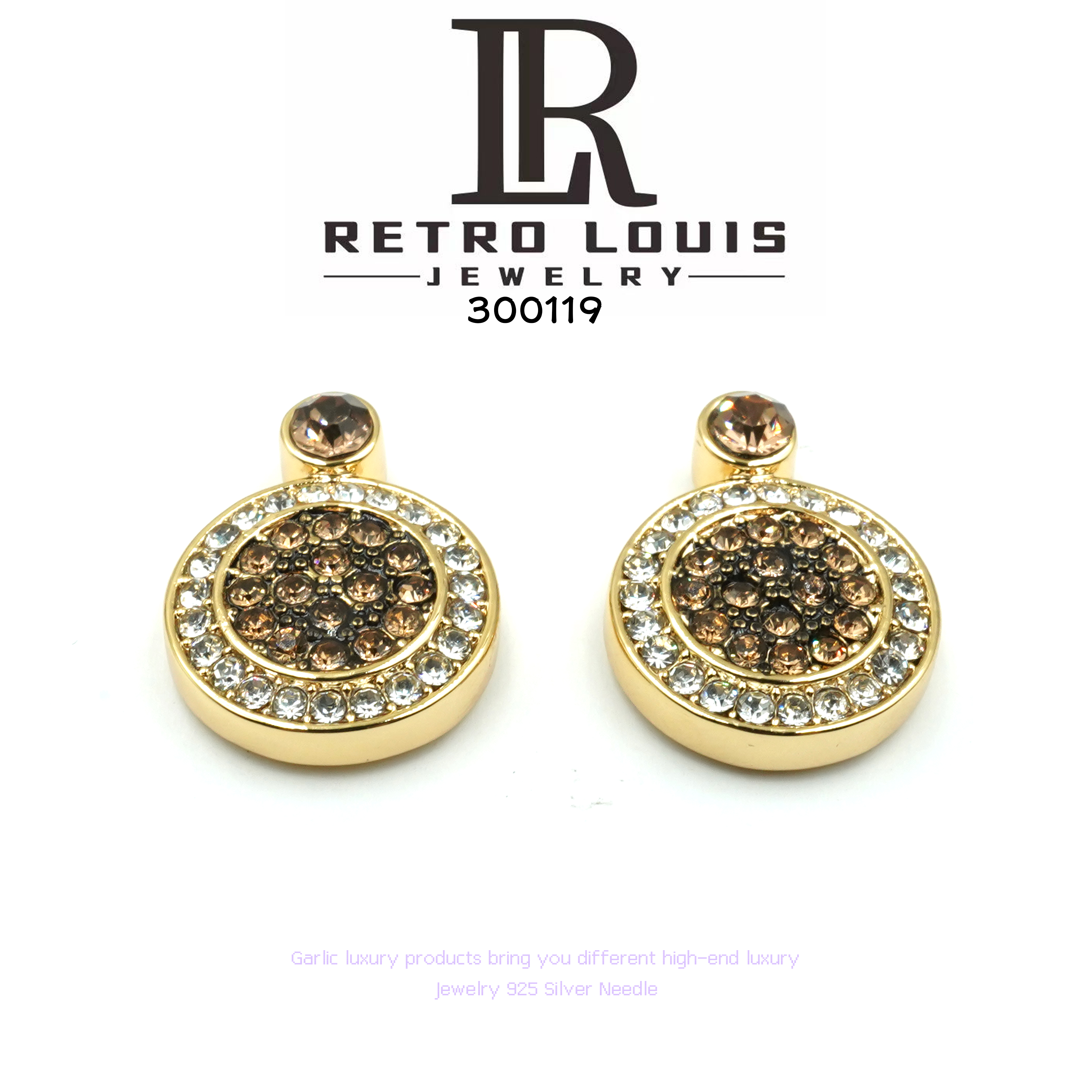 铜合金耳饰 RETRO LOUIS 耳饰~300119X