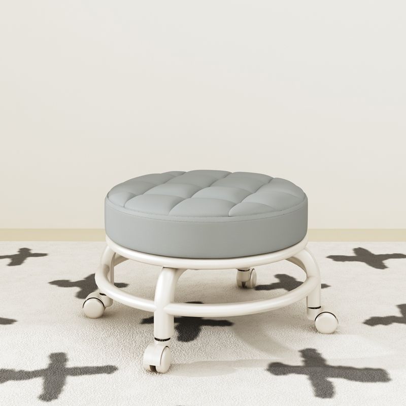 家用万向轮美缝凳子美甲修脚凳滑轮带娃学走路凳带轮旋转擦地矮凳