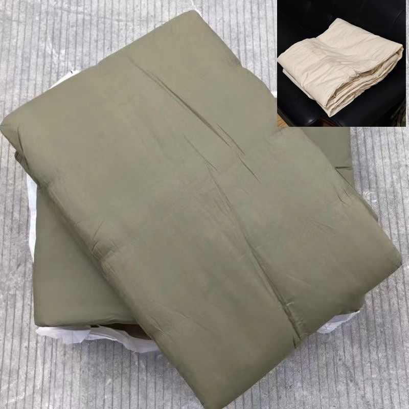 库存军绿色棉被学生宿舍单人被棉花被热熔被