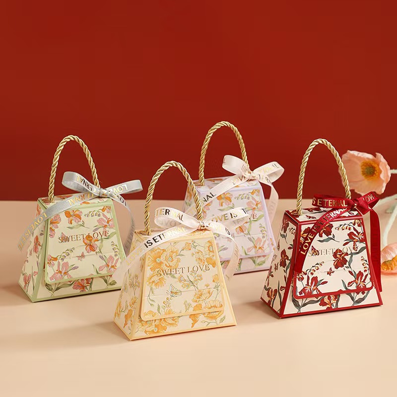糖盒结婚喜糖盒子2024新款喜糖袋高级感欧式婚礼订婚糖果礼盒空