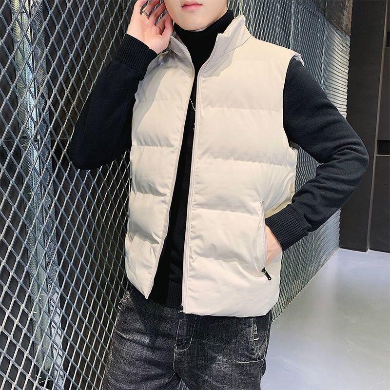 羽绒服马甲男秋冬季羽绒服马甲男士韩版潮男潮流保暖仿丝绵