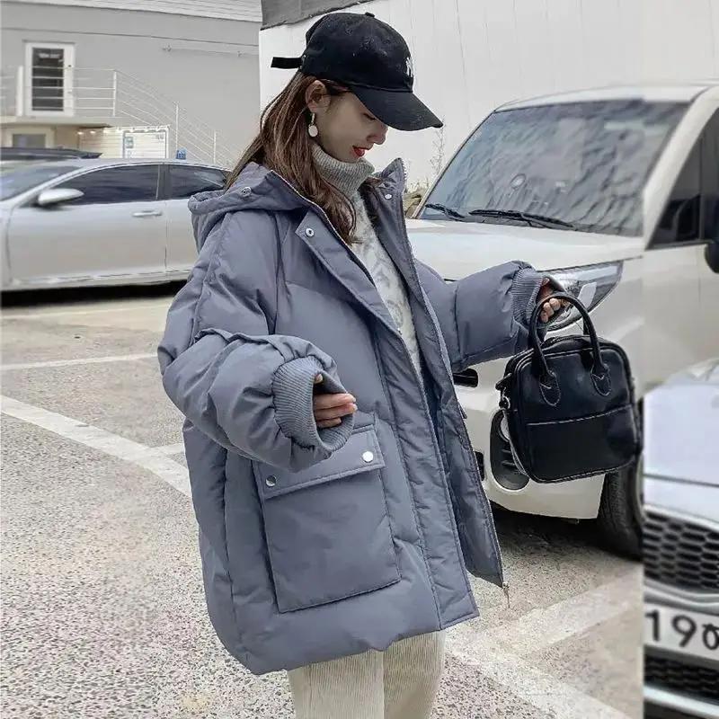 羽服女2023年新款冬季袄外套小个子短款衣oversize面包服洋气