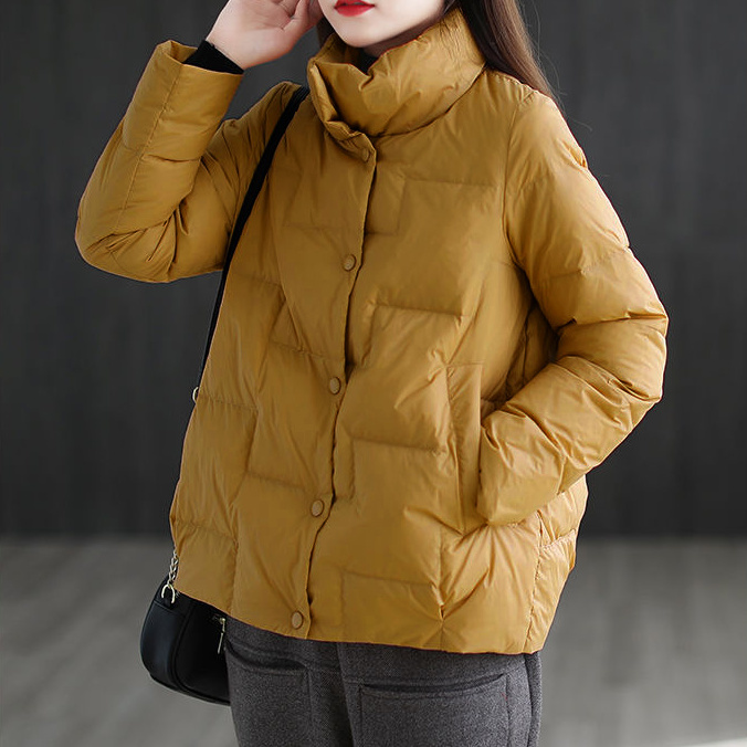 2023新款立领羽绒服女冬季韩版宽松百搭轻薄款棉衣短款外套棉袄款
