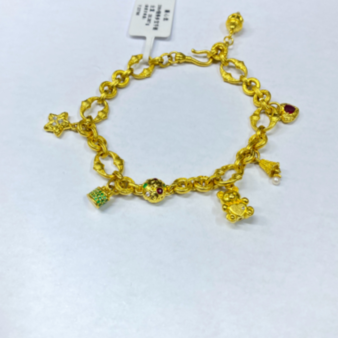 【薇心选黄金珠宝】足金饰品足金手链