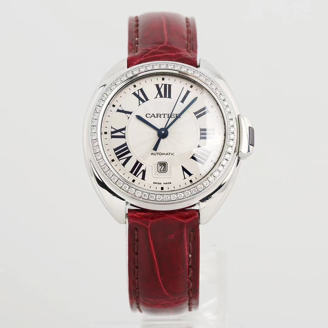 95新 Cartier/卡地亚 钥匙/单表/后镶钻/自动机械/女表WSCL0016