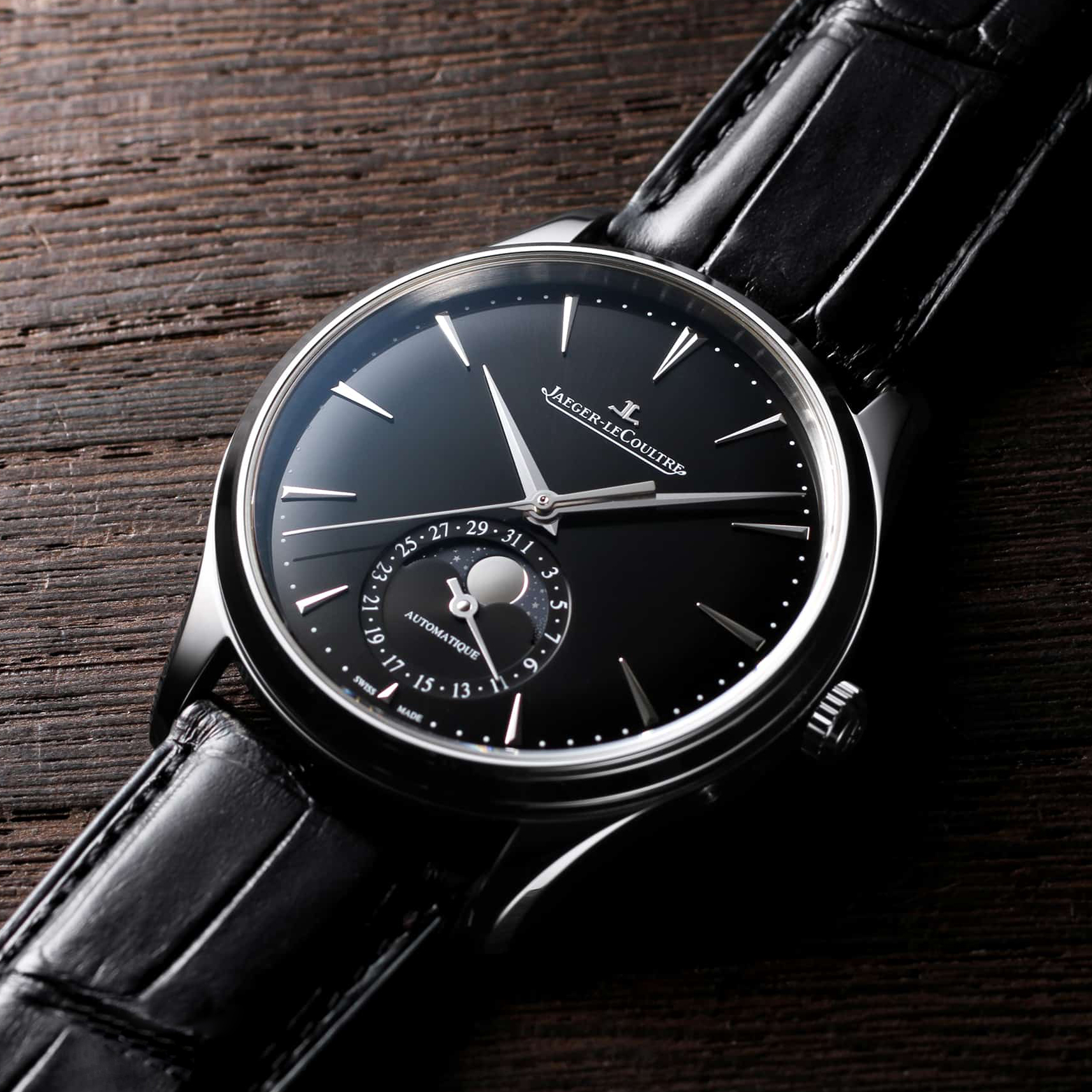 99新 Jaeger-LeCoultre/积家 大师系列/盒证/自动机械男表1368471