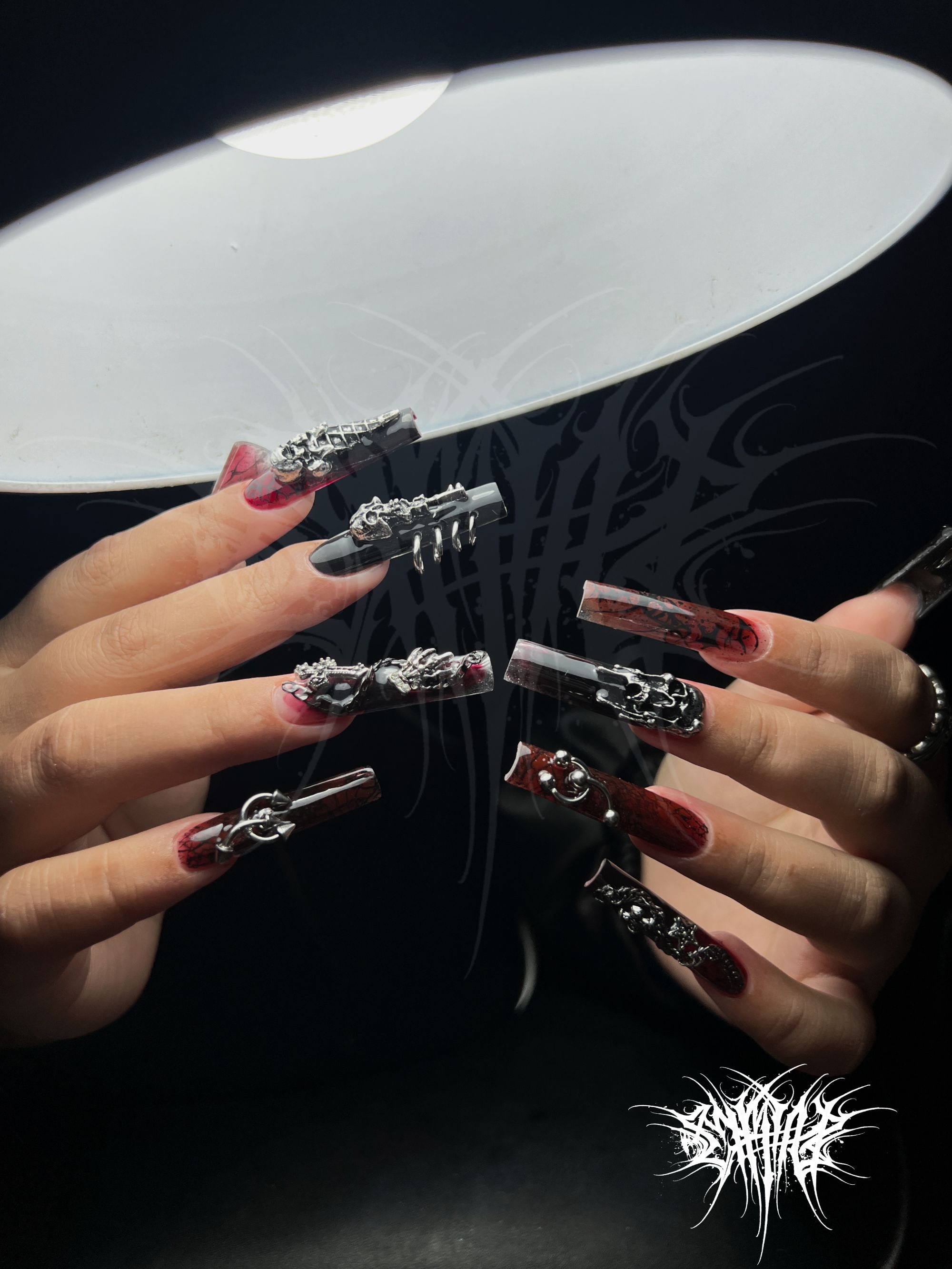 【辣味巧克力美甲饰品专属】小众欧美风饰品/辣妹/Y2K饰品/暗黑饰品