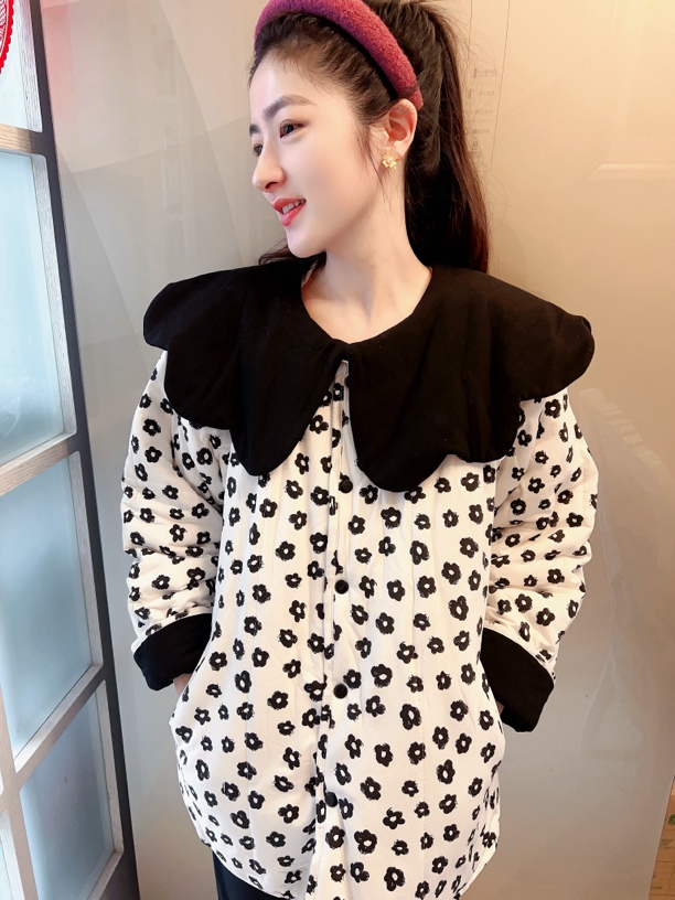 CBLM家300g新疆棉【白茶月光】娃娃领宽松显瘦家居服