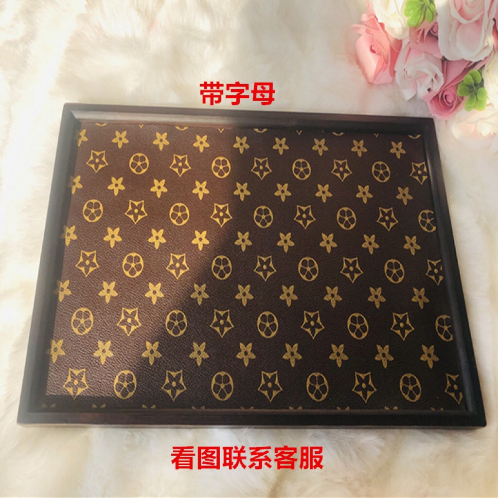 老花LVAFGH茶盘木质托盘茶几茶具杯具长方形收纳置物盘饰品文玩