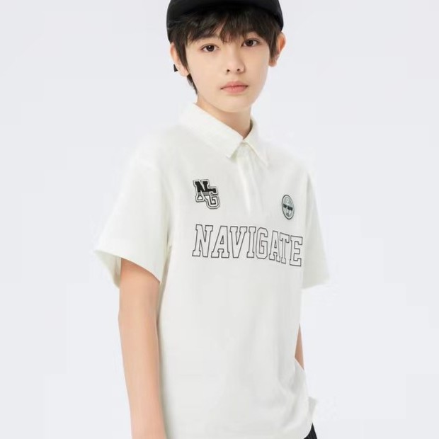 2023年夏季新款男中童翻领短袖T恤202223117103