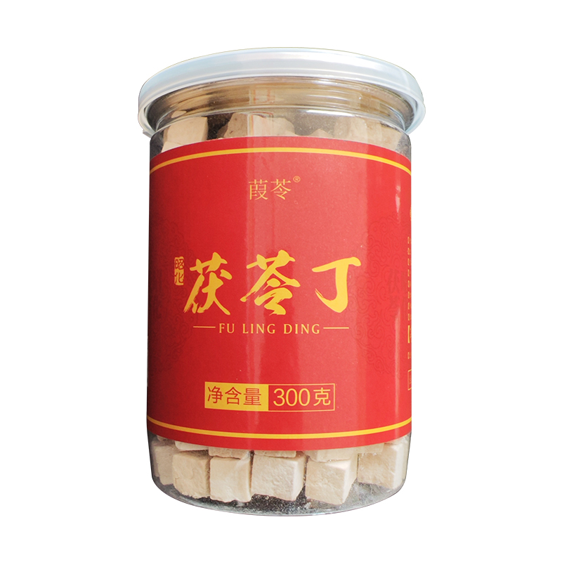 葭苓茯苓丁罐装正品中药材白茯苓粉土茯苓干泡水食用