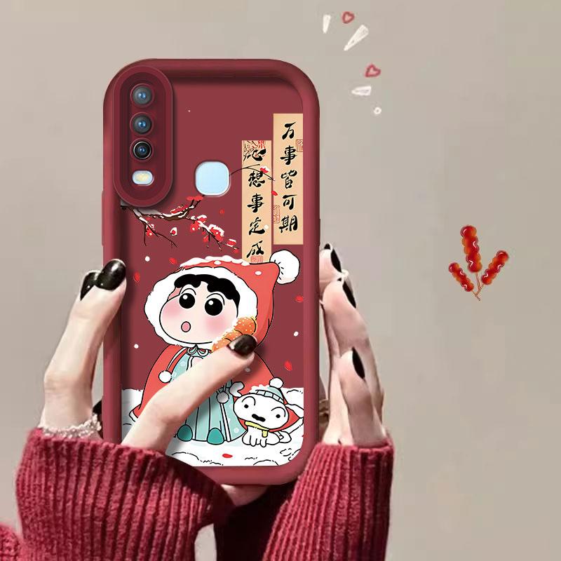 适用于vivoY3手机壳维沃y3新年款小新可爱女防摔软壳全包式