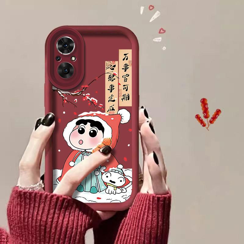 适用于荣耀50SE手机壳HONOR50se新年款小新可爱女防摔软壳全包式