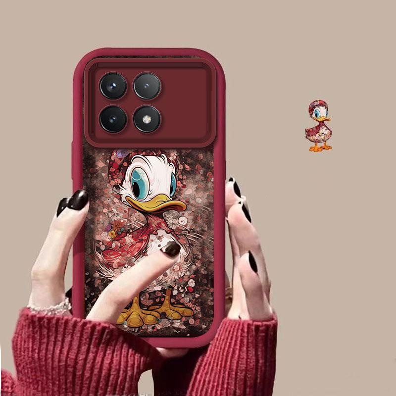 适用于红米k70pro手机壳RedmiK70PRO可爱小鸭新年女防摔软壳全包