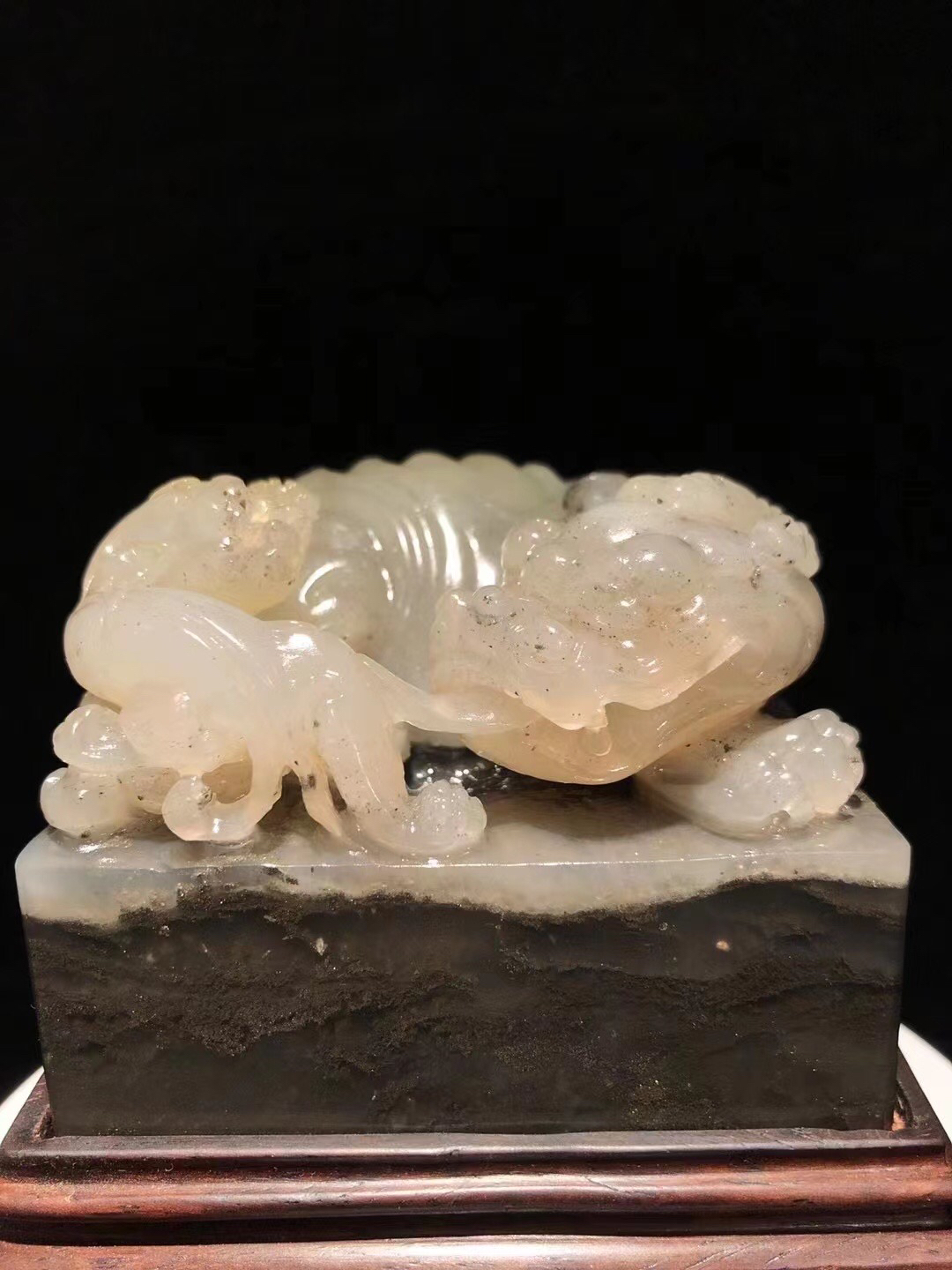 寿山坑头晶—望子成龙