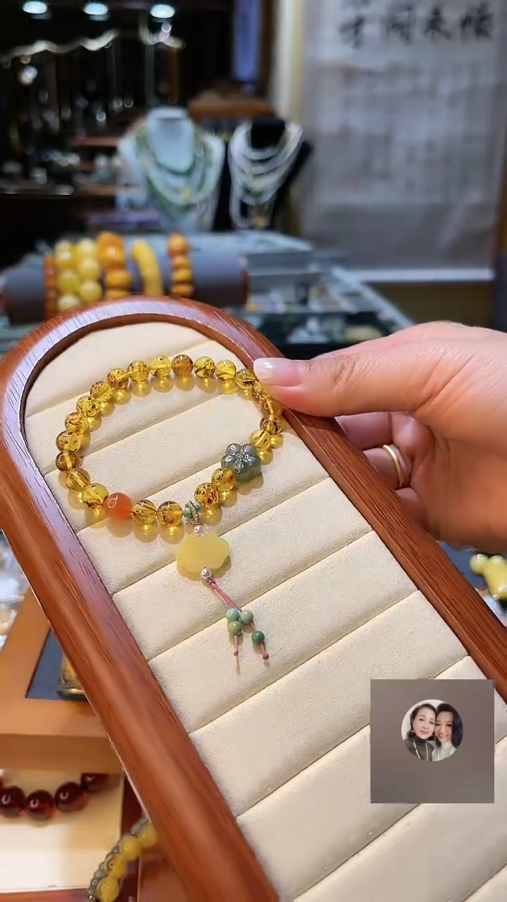 【闪购商品】琥珀（花珀）手链未镶嵌手串