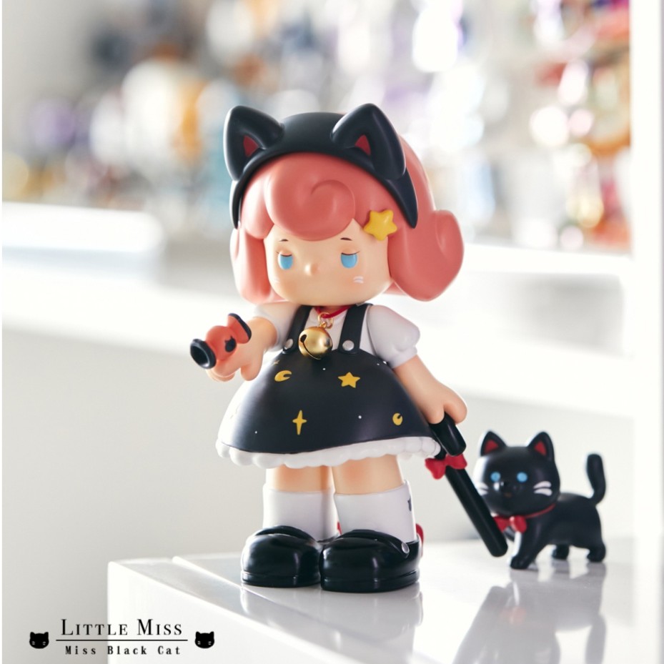 新品限定 Little Miss黑猫夜宴限量礼盒女生可爱礼物公仔摆件手办