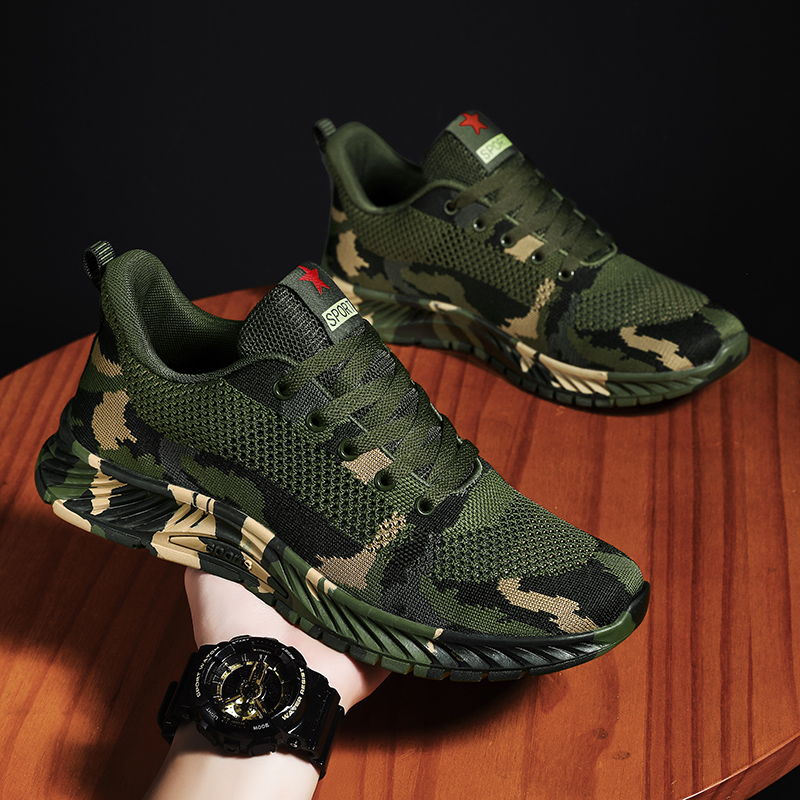 刘班长推荐户外运动休闲鞋男款迷彩鞋徒步跑步运动鞋630款